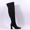 Pedro Anton Zahra Over Knee Boot - Black Suede